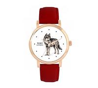 Toff London Ladies Standing Wolf Watch