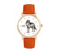 Toff London Ladies Standing Wolf Watch