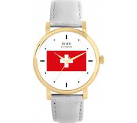 Toff London Ladies Switzerland Flag Watch