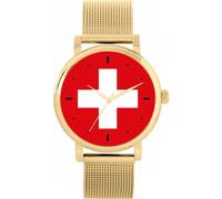 Toff London Ladies Switzerland Flag Watch