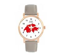 Toff London Ladies Switzerland Flag Watch