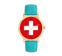Toff London Ladies Switzerland Flag Watch