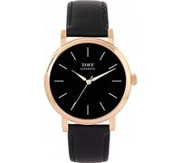 Toff London Ladies Traditional Black and Silver Watch