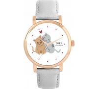 Toff London Ladies Valentine Love Cats Watch