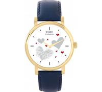 Toff London Ladies Valentine Red and Grey Hearts Watch