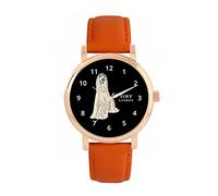 Toff London Ladies White Afghan Hound Dog Watch