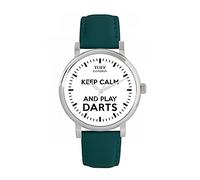 Toff London Ladies White Keep Calm and Play Darts Batons Watch