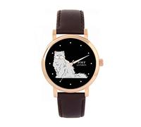 Toff London Ladies White Persian Cat Watch
