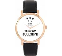 Toff London Ladies White Throw Bullseye Watch