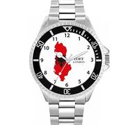 Toff London Mens Albania Flag Watch