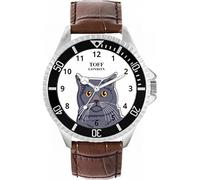 Toff London Mens Blue British Shorthair Cat Head Watch