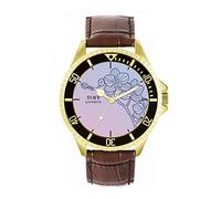 Toff London Mens Blue Orchid Flower Watch
