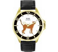 Toff London Mens Brown Abyssinian Cat Watch