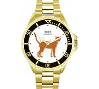 Toff London Mens Brown Abyssinian Cat Watch