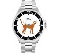 Toff London Mens Brown Abyssinian Cat Watch