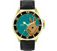 Toff London Mens Brown Netherland Dwarf Rabbit Head Watch