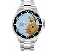 Toff London Mens Brown Netherland Dwarf Rabbit Head Watch