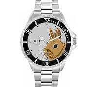 Toff London Mens Brown Netherland Dwarf Rabbit Head Watch