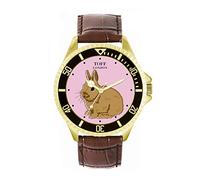 Toff London Mens Brown Netherland Dwarf Rabbit Watch