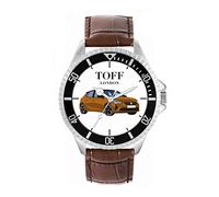 Toff London Mens Brown Small Car Watch