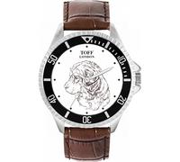 Toff London Mens Caucasian Shepherd Dog Sketch Watch