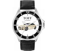 Toff London Mens Cream Small Car Watch