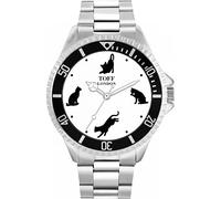Toff London Mens Curious Cats Watch