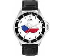 Toff London Mens Czech Republic Flag Watch