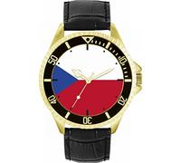 Toff London Mens Czech Republic Flag Watch
