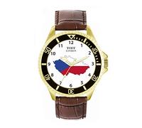Toff London Mens Czech Republic Flag Watch