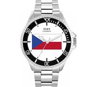 Toff London Mens Czech Republic Flag Watch