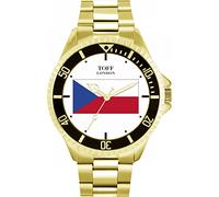 Toff London Mens Czech Republic Flag Watch