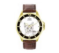 Toff London Mens Egyptian Mau Cat Head Watch
