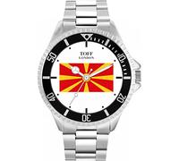 Toff London Mens North Macedonia Flag Watch