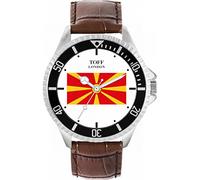 Toff London Mens North Macedonia Flag Watch