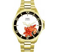 Toff London Mens Orange Lilies Flower Watch
