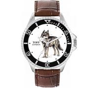 Toff London Mens Standing Wolf Watch