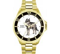 Toff London Mens Standing Wolf Watch