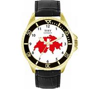 Toff London Mens Switzerland Flag Watch