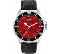 Toff London Mens Traditional Red Camouflage Watch