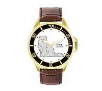 Toff London Mens White Persian Cat Watch