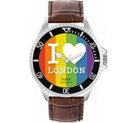 Toff London Multicolour I Love London Mens Wrist Watch 42mm Case Custom Design