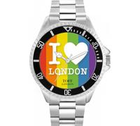 Toff London Multicolour I Love London Mens Wrist Watch 42mm Case Custom Design