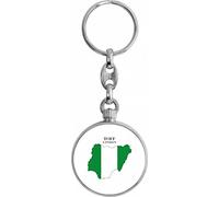 Toff London Nigeria Flag Keyring
