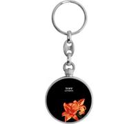 Toff London Orange Lilies Flower Keyring