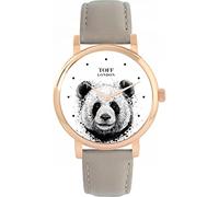 Toff London Panda Watch Ladies 38mm Case 3atm Water Resistant Custom Designed Quartz Movement Luxury Fashionable