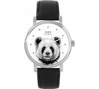 Toff London Panda Watch Ladies 38mm Case 3atm Water Resistant Custom Designed Quartz Movement Luxury Fashionable