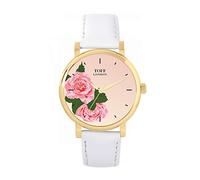 Toff London Pink Rose Watch Ladies 38mm Case 3atm Water Resistant Custom Designed Quartz Movement Luxury Fashionable