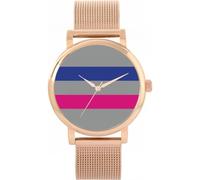 Toff London Pride Androgynous Flag Watch Ladies 38mm Case 3atm Water Resistant Custom Designed Quartz Movement Luxury Fashionable