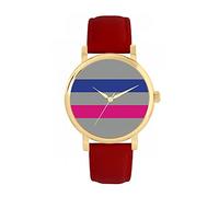 Toff London Pride Androgynous Flag Watch Ladies 38mm Case 3atm Water Resistant Custom Designed Quartz Movement Luxury Fashionable